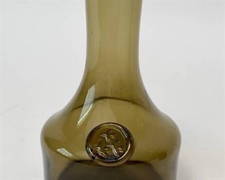 Vintage MCM "Plus Norway" Glass Decanter by Richard Duborgh
