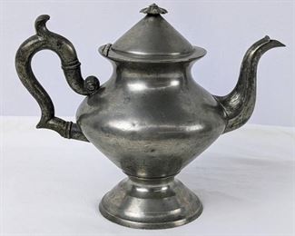 R. Dunham Pewter Coffee Pot

