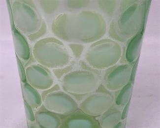 Vintage Hobnob Green Art Glass - Wheeling, WV
