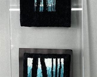 "Woods Edge IV " Hand Woven Art by Jean Smelker-Hügi 18.5in x 8.5in
