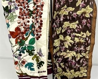 Vintage Oscar de la Renta/Fiorio Silk Scarves
