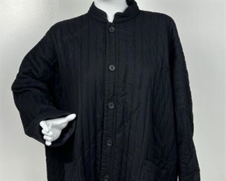 "Eskandar" Black Quilted Jacket XXL
