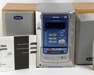 Aiwa CD/Cassette Tabletop Stereo and Speakers System

