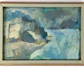 Rebecca Wright Original Signed Oil Painting: Oregon Coast
