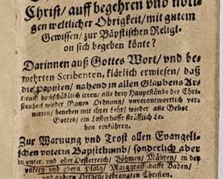 Antique German Religious Book - 1628 Theodor Thumm / 1631 Hans Felix Koller / 1627 D. Lucas Bacmeister
