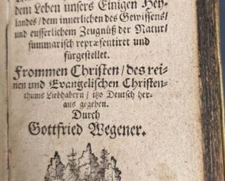 Antique German Book: 1688 Andreas Cramer / 1673 Johann Arndt / 1690 Nicholas Byfield Translation
