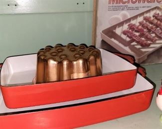 Dansk, enamel baking dish,