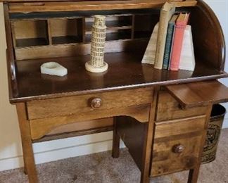 Vintage, roll top desk