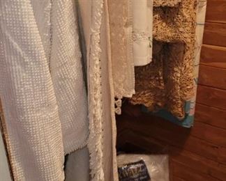 Vintage linens, Chenille Bedspread