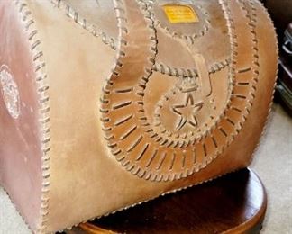 Leather, satchel, luggage