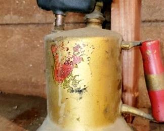 Tools, garage supplies, torch