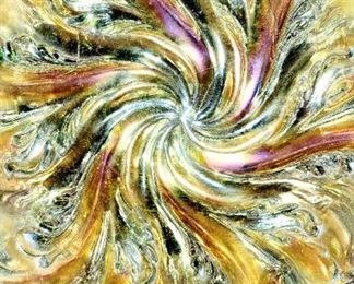 Carnival glass, bowl