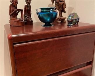 Mahogany file cabinet