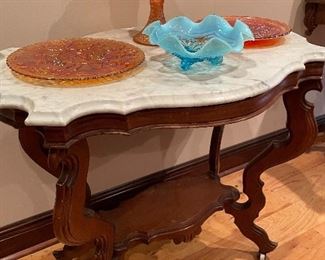 Victorian marble top table