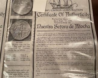 Atocha silver, railroad tokens