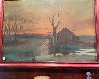 Antique oil on canvas