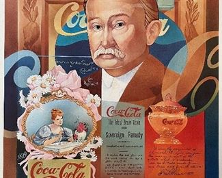 Limited edition signed Coca-Cola print