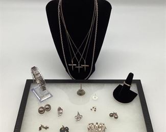 Mixed Lot of Sterling Silver Jewelry