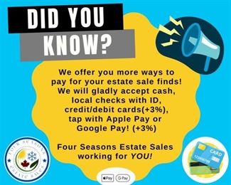 Four Seasons Estate Sales Did You Know Pay Policy 