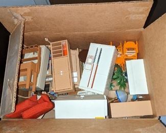 1980’s Vintage Tomy Smaller Homes and Garden Dollhouse Lundby Style furniture 