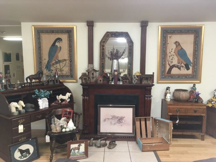 Furniture, signed prints