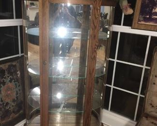 Vintage Glass Curio Cabinet