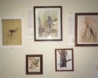 Signed Bird Prints