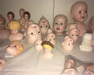 Painted & Fired Doll Plates and Heads