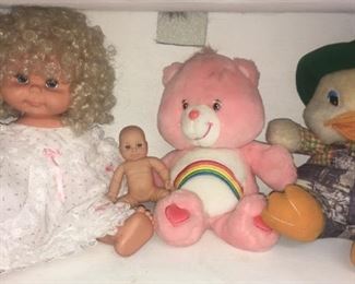 Rainbow Bear and Plush Duck