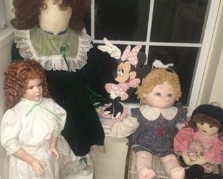 Porcelain & Plush Dolls