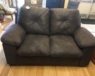 Leather Love Seat