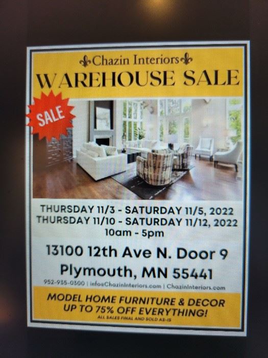 Home Warehouse Sale Sign Up