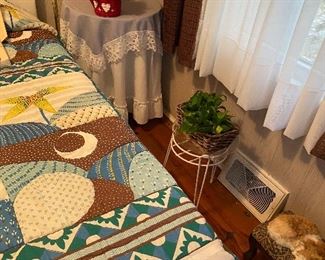 Mid Century Girls Bedroom Twin Bed