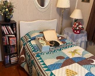 Mid Century Girls Bedroom Twin Bed