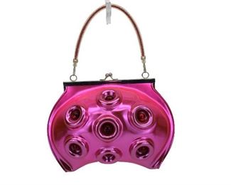 2- ANEMONE "LADY OCTOPUS" PINK METALLIC HANDBAG
