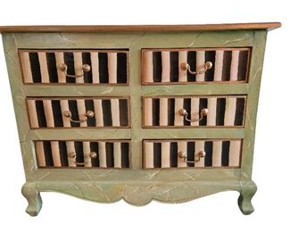 17- MACKENZIE-CHILDS STYLE ANNA DAVIS SIDEBOARD CHEST