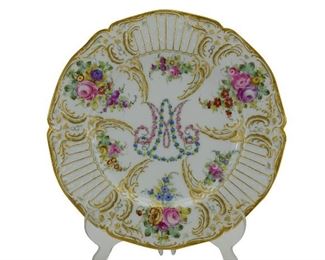 31- RARE ANDRE-MARIE LEBOEUF PORCELAIN DINNER PLATE