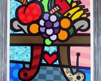 35- JOZZA "FRUIT SALAD" ACRYLIC ON CANVAS PAINTING