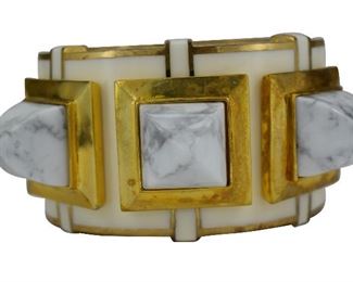 54- CRISTINA SABATINI LARGE CUFF STATEMENT BRACELET
