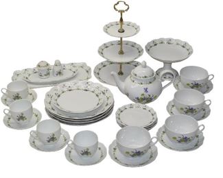 61- 35 PCS. VIOLA BY KAISER TEA & CANAPE SERVICE FOR 4