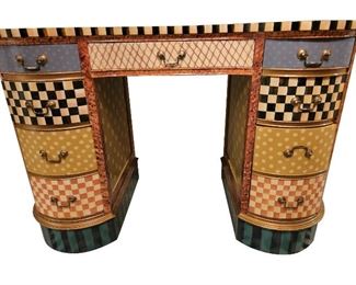 67- MACKENZIE-CHILDS STYLE ANNA DAVIS VANITY DESK