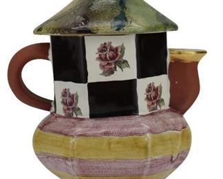 69- MACKENZIE-CHILDS TORQUAY FRANK & MUSTARD CREAMER