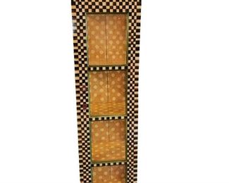 77- MACKENZIE-CHILDS STYLE ANNA DAVIS CURIO CABINET