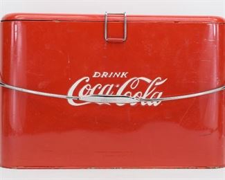 108- VINTAGE COCA COLA ICE CHEST COOLER