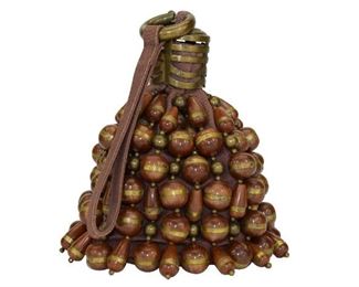 92- CHLOE CHOCOLAT POUCH BEADED BRACELET HANDBAG