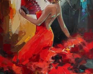 90- ANATOLY METLAN UNTITLED (M4) ACRYLIC ON CANVAS