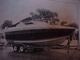 1987 4 winns fiberglass hull 24" foot cabin cruiser engine works fine!