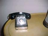 totally updated working art deco and chrome bakelite antique telephone