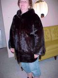 lovely dark mink jacket in excellent condition