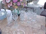 fine cut crystal set of goblets!
